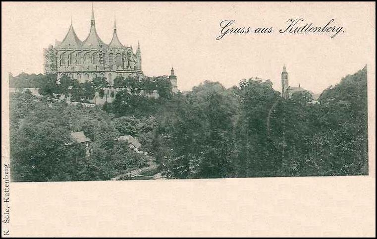 Kutná Hora 1898 chrám sv. Barbory